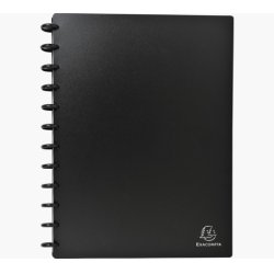 EXACOMPTA Porte-cartes de visites amovible à anneaux, A4