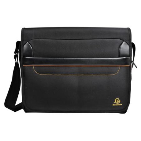 Exacompta 17234E laptop case 35.6 cm (14") Messenger case Black