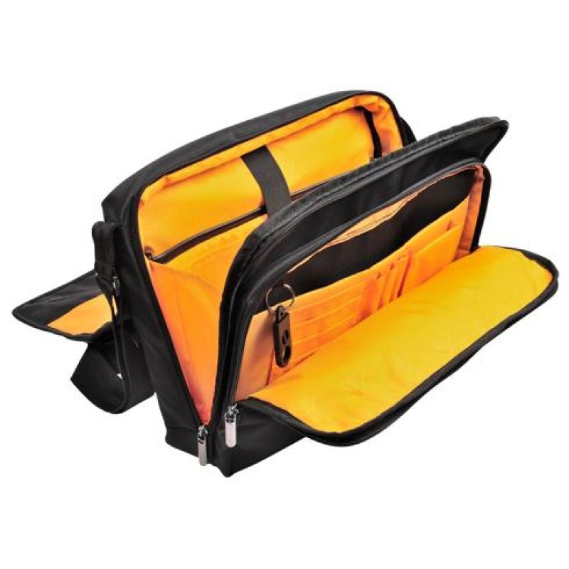 Exacompta 17234E laptop case 35.6 cm (14") Messenger case Black