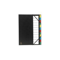 Exacompta 55341E intercalaire de classement Noir, Multicolore