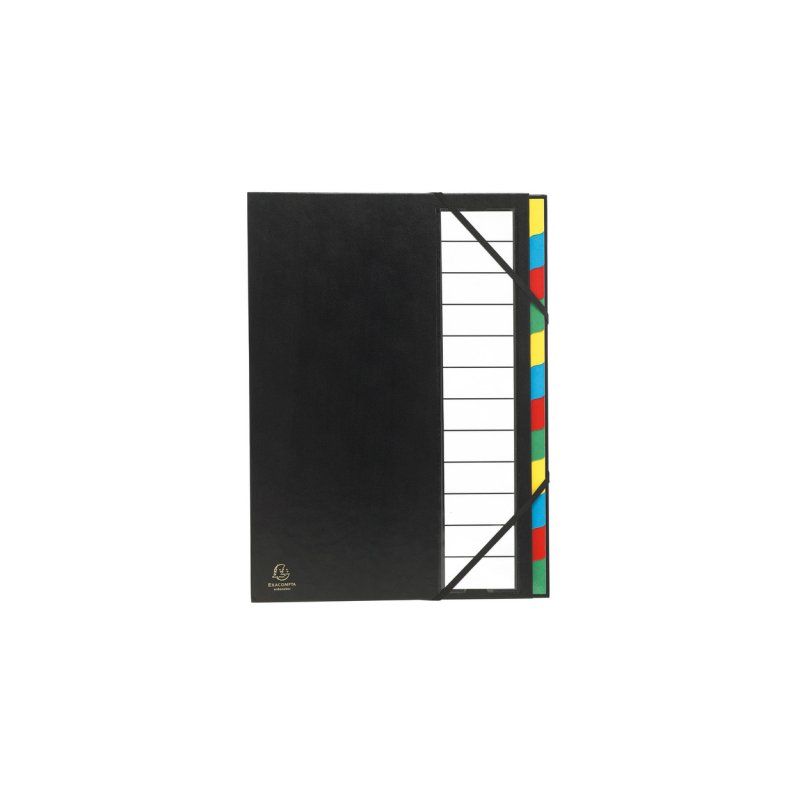 Exacompta 55341E intercalaire de classement Noir, Multicolore