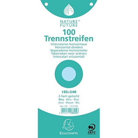 EXACOMPTA Intercalaires Premium, 105 x 240 mm, bleu