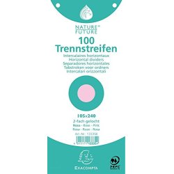 EXACOMPTA Intercalaires Premium, 105 x 240 mm, rose