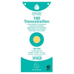 EXACOMPTA Intercalaires Premium, 105 x 240 mm, orange