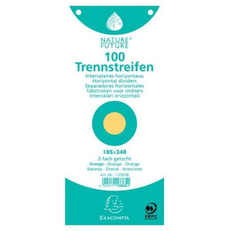 EXACOMPTA Intercalaires Premium, 105 x 240 mm, orange