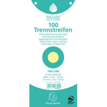 EXACOMPTA Intercalaires Premium, 105 x 240 mm, chamois