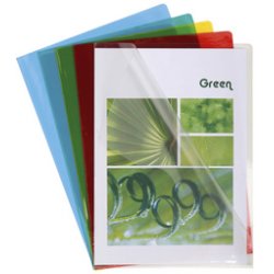 EXACOMPTA Pochette coin, A4, PVC 0,13 mm, bleu