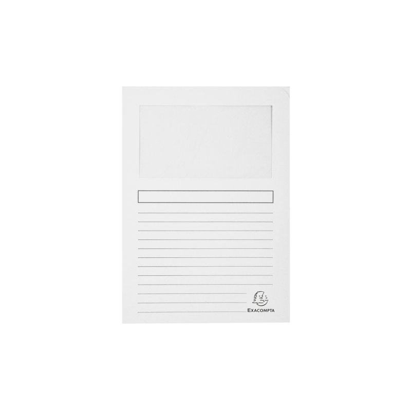 EXACOMPTA Chemise à fenêtre FOREVER, A4, 130 g/m2, assorti