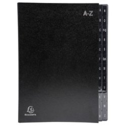 EXACOMPTA Pultordner, DIN A4, A-Z, 24 Fächer, blau