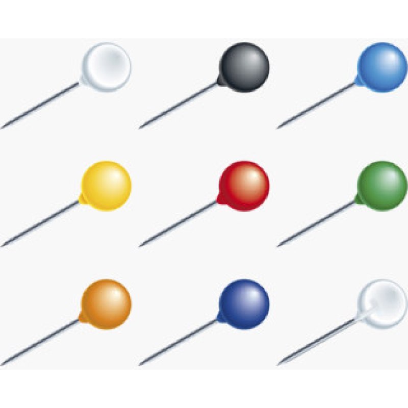 EXACOMPTA Epingle de signalisation, taille: 6 mm, assorti