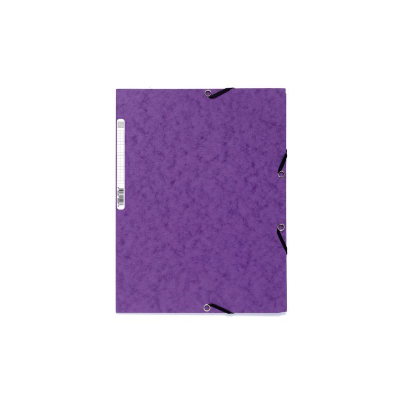 EXACOMPTA Chemise à élastiques, A4, carton, violet