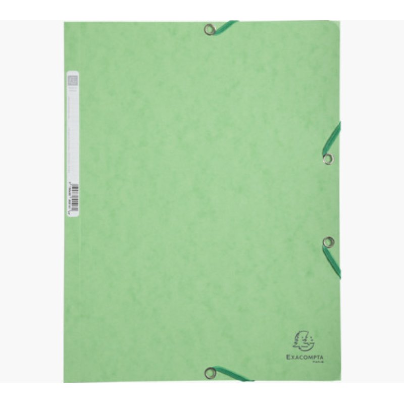 EXACOMPTA Chemise à élastiques, A4, carton, vert tilleul