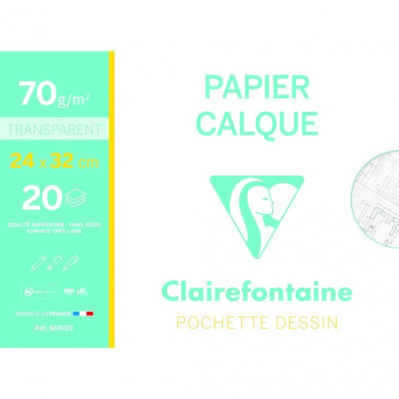 Clairefontaine 3329680968729 papier calque