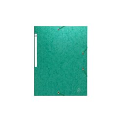 EXACOMPTA Chemise à élastique Scotten, carton, A4, vert