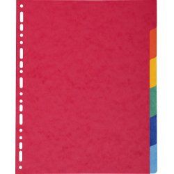 Exacompta 2406E intercalaire Carton Multicolore 6 pièce(s)
