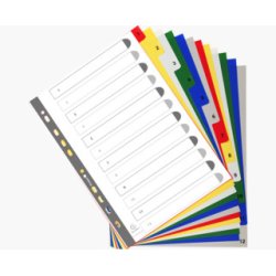 EXACOMPTA Intercalaires à chiffre, 1-12, A4, 12 touches