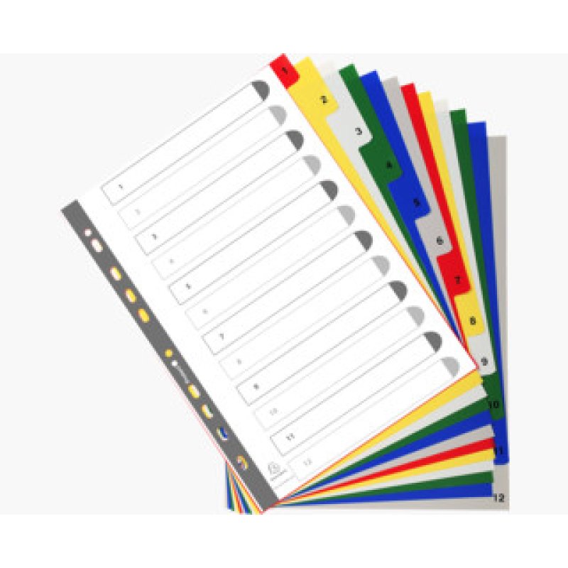 Exacompta 1512E divider Polypropylene (PP) Multicolour