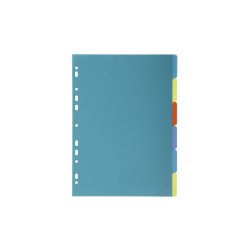 EXACOMPTA Intercalaires en plastique, uni, A4, 6 touches