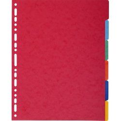 Exacompta 2606E divider Cardboard Multicolour 6 pc(s)