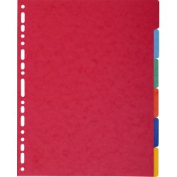 EXACOMPTA Intercalaires en carton, A4 , 6 touches