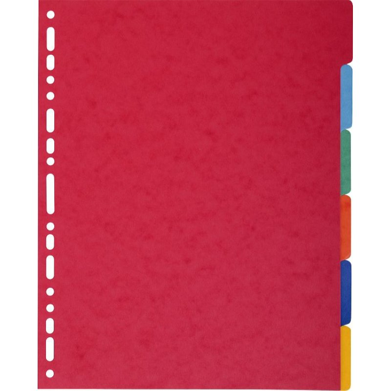 EXACOMPTA Intercalaires en carton, A4 , 6 touches