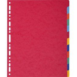 Exacompta 2612E intercalaire Carton Multicolore 12 pièce(s)