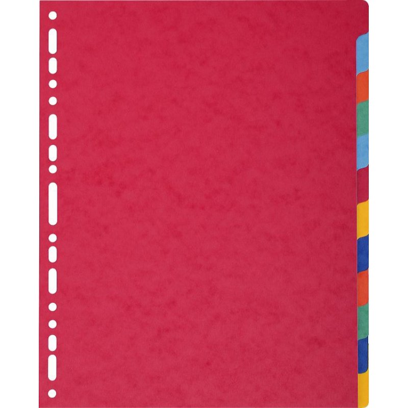 EXACOMPTA Intercalaires en carton, A4 , 12 touches