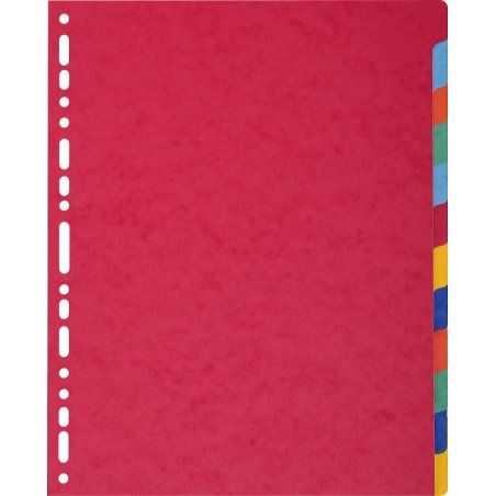 Exacompta 2612E divider Cardboard Multicolour 12 pc(s)