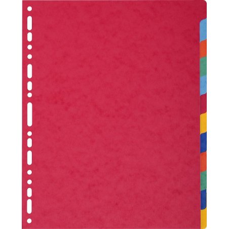 Exacompta 2612E intercalaire Carton Multicolore 12 pièce(s)