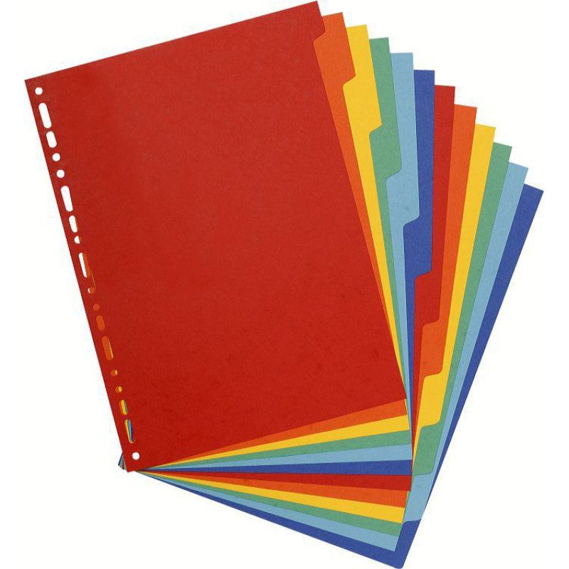 Exacompta 2612E divider Cardboard Multicolour 12 pc(s)
