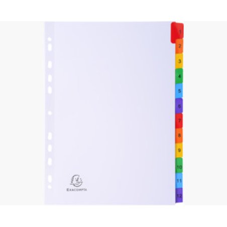 Exacompta 1112E intercalaire Carton Blanc