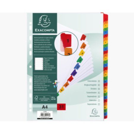 Exacompta 1131E divider Carton White