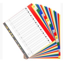 EXACOMPTA Intercalaires en plastique, A-Z, A4 , 20 touches