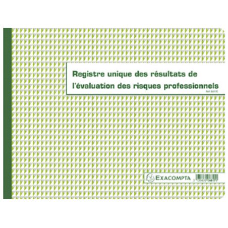 EXACOMPTA Piqûre "Registre unique des résultats de ...