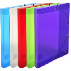 EXACOMPTA Boîte de classement Crystal, PP, 40 mm, cristal