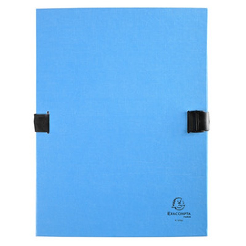 EXACOMPTA Chemise à dos extensible N'CLIP, A4, turquoise