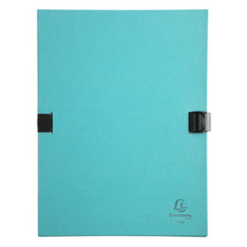 EXACOMPTA Chemise à dos extensible N'CLIP, A4, turquoise