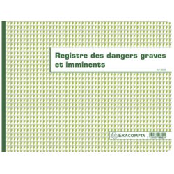 EXACOMPTA Piqûre "Registre des dangers graves et imminents"