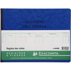 EXACOMPTA Piqûre "Registre des Visites", 250 x 320 mm