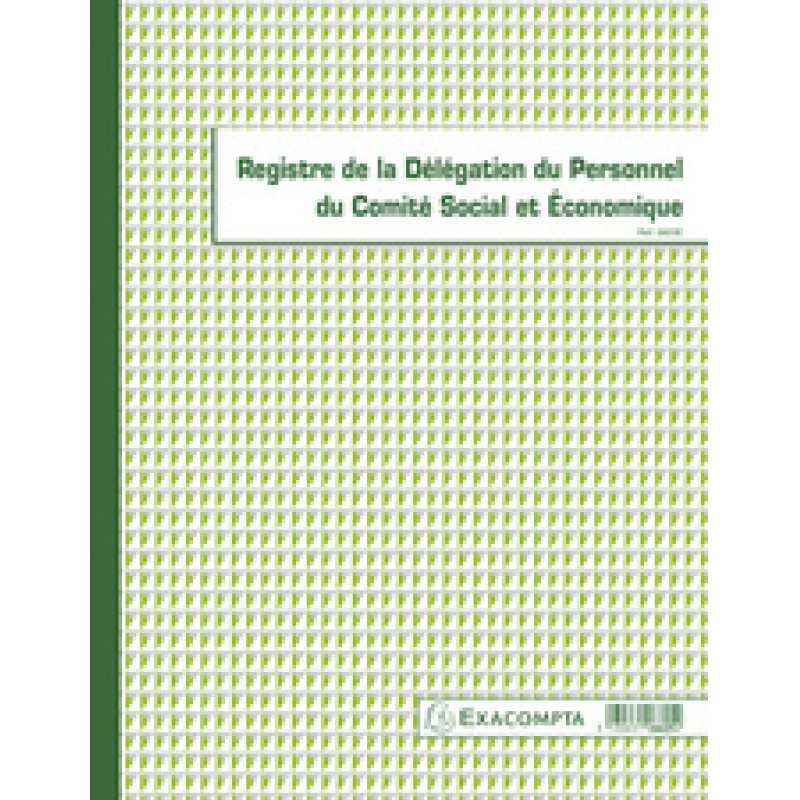 EXACOMPTA Piqûre "Registre de la délégation du personnel CSE