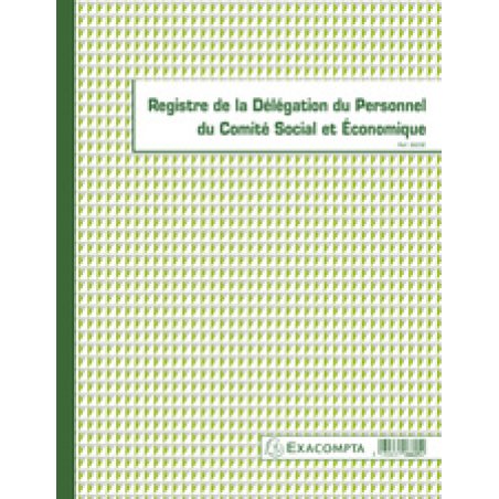 EXACOMPTA Piqûre "Registre de la délégation du personnel CSE