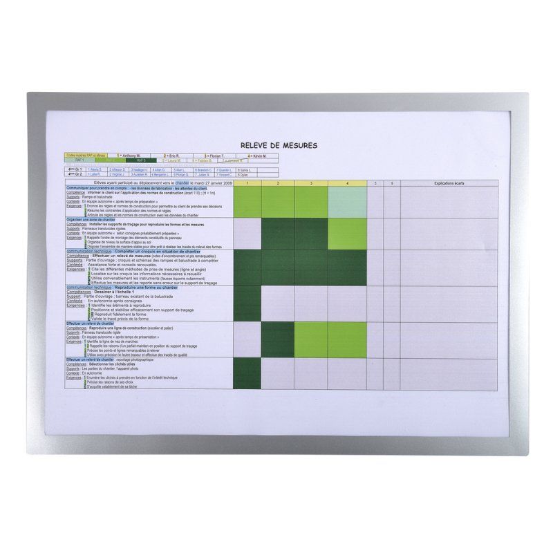 Exacompta 39300E document holder PVC Silver