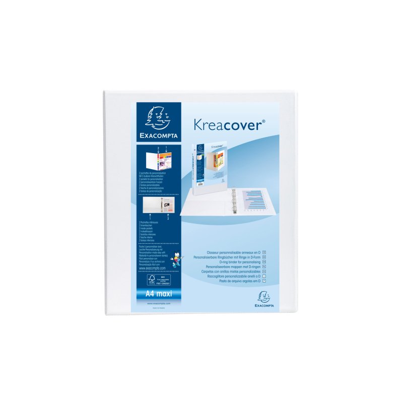 Exacompta 51943E ring binder A4, A4 White