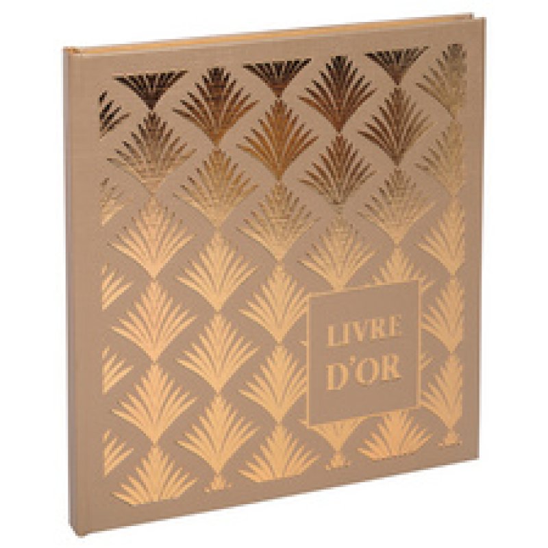 EXACOMPTA Livre d'Or Palmyre, 210 x 190 mm, or/nude