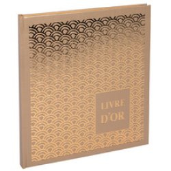 EXACOMPTA Livre d'Or Palmyre, 210 x 190 mm, or/nude