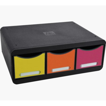 Exacompta 318798D office drawer unit Black
