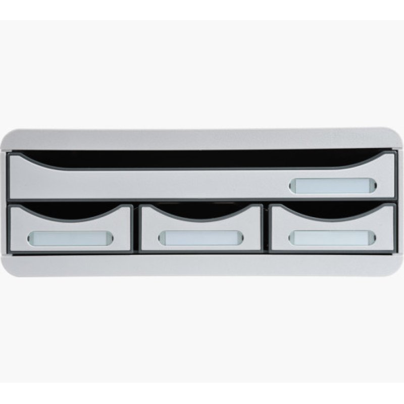 Exacompta 319740D bac de rangement de bureau Polystyrène Gris