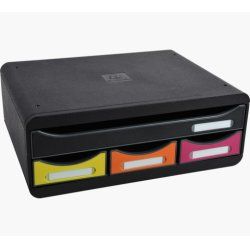 Exacompta 319798D desk tray/organizer Polystyrene Black