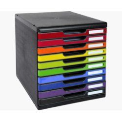 Exacompta 302798D unité de tiroir de bureau Noir