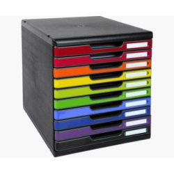 EXACOMPTA Module de classement MODULO A4, 10 tiroirs